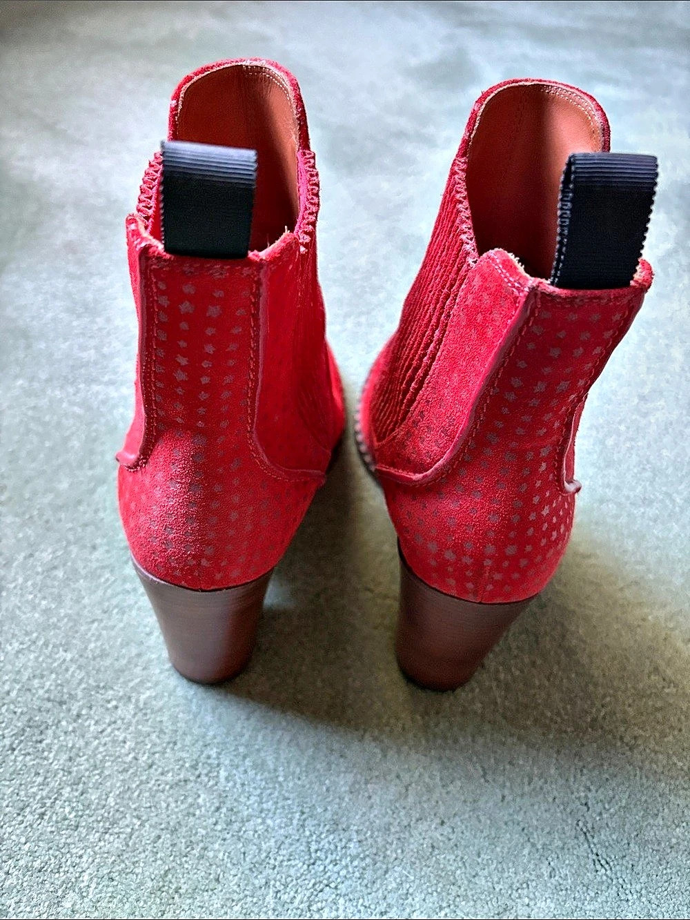 Marc by Marc Jacobs Red Ankle Boots EU 38.5 - Picture 2 of 4
